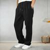 Herren-Jogginghose, Baggy-Schnitt, Kordelzug im Bund, Freizeithose für Frühling und Sommer, lockere Sporthose mit Taschen für Workout und Streetwear
