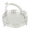 Fruit Tray Retro   Round Large Capacity Handle Design Decorative Strong Alloy Fruit Bowl for Party Family Bar Cafe