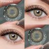 FUNSACHY 2Pcs Best Selling Contacts Colored Lenses Color Blue Green Grey Series Soft Lens Natural EyeBeauty Pupil Cosmetic Lens