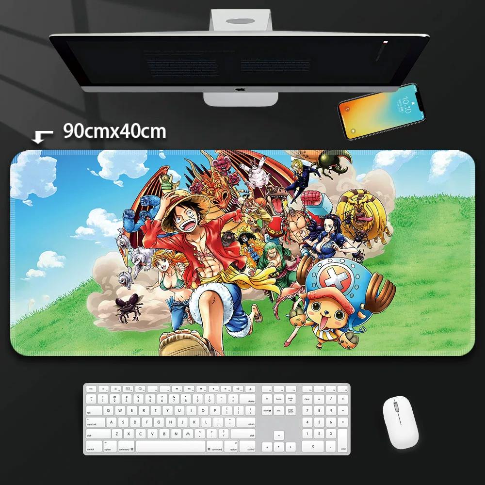 One Piece Leather Mouse Pad Oversized Peripherals Two-dimensional Anime  Monkey D. Luffy Roronoa Zoro  Boys Computer E-sports Game Keyboard Table Mat