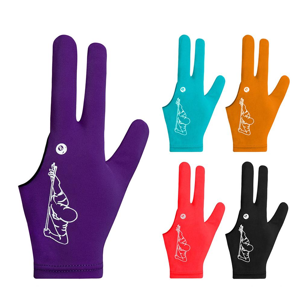 1Pc Billiards Gloves Enhanced Grip Left Right Hand Open Three Finger Professional Billiards Gloves Snooker Table Tennis Gloves