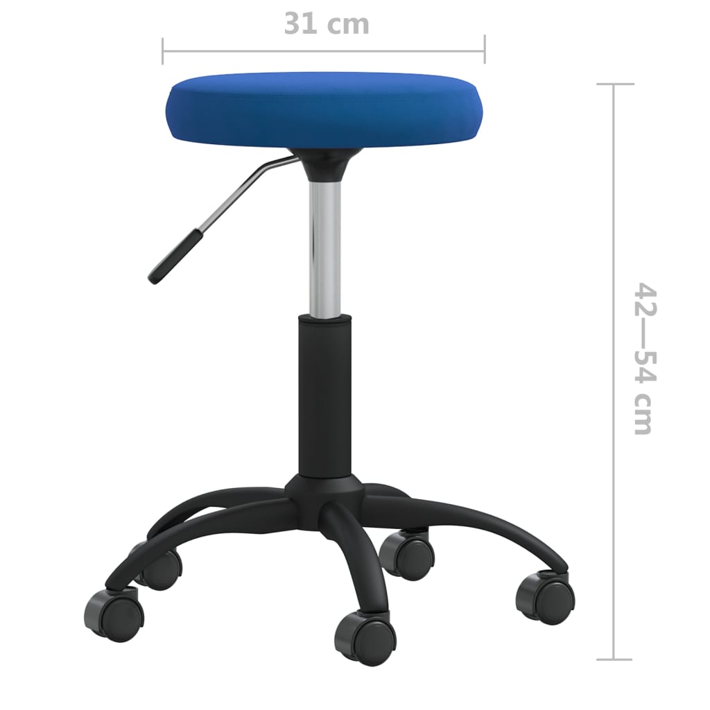 Dining Chair Blue Velvet