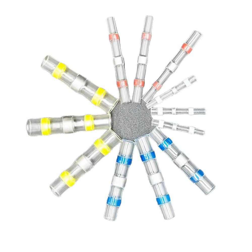 

Waterproof Solder Ring Heat Shrink Wire Terminal Connector White 10 Red 23 Blue 12 Yellow [Box of 50 pcs]