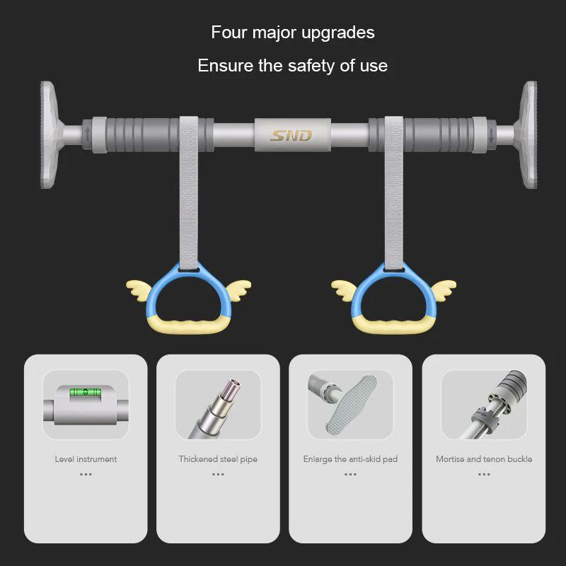 Horizontal Bar for Dominated Straw Pouch Chin-up Parallel Bars Calisthenics Iron Rods Chinning Dipping Wall Pull-up Bar Push Cart