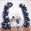 20pcs 12inch Luminous Blue Latex Balloons Dark Blue Helium Air Balloon Birthday Wedding Decoration Party Balloon Supplies