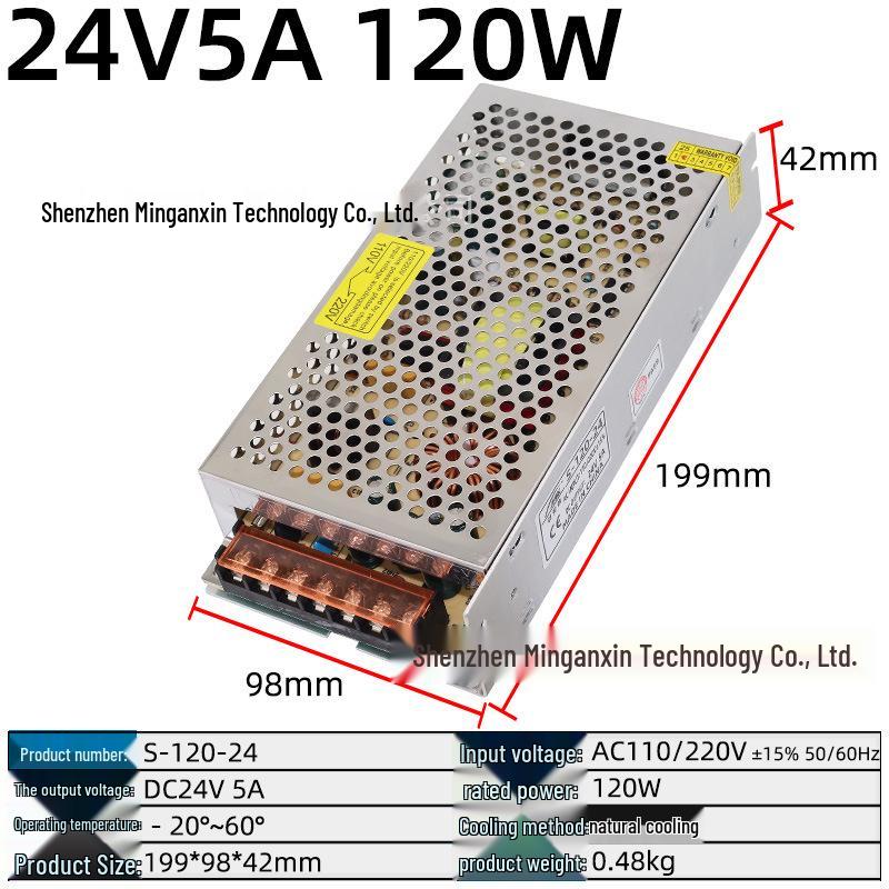 220V to Multi-Voltage Switching Power Supply for LED Strips and Monitors (5V, 12V, 24V, 36V, 48V; 5A-30A)