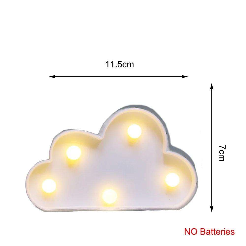 

Мультяшные ночники облако/звезда/ракушка/сердце светодиодная настольная лампа для украшения детской спальни