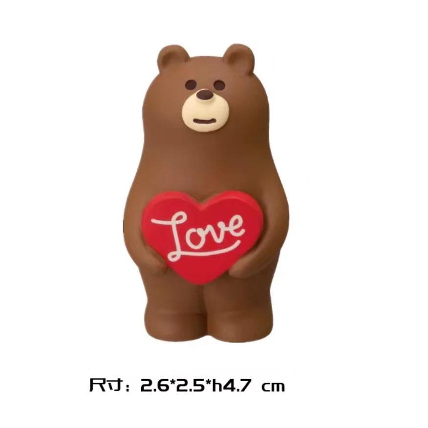 Japan Zakka Valentine's Day Chocolate Studio Mini Statue Bookshelf Decoration Collectible Home Decor Resin Craft Japan Ornaments