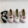 Sweet Design Girl Thick Heel Women JK Mary Jane Shoes Butterfly-knot Chunky Lolita Shoes Spring Women Elegant Party Dress Pumps