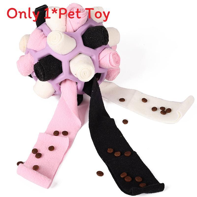 Pet Sniffing Bubble Toy With Rubber Ball Puzzle For Dogs Fun And Enrichment