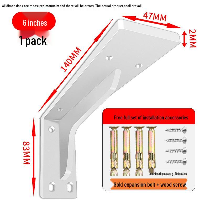 Heavy Duty Stainless Steel Wall-Mounted Shelf Bracket