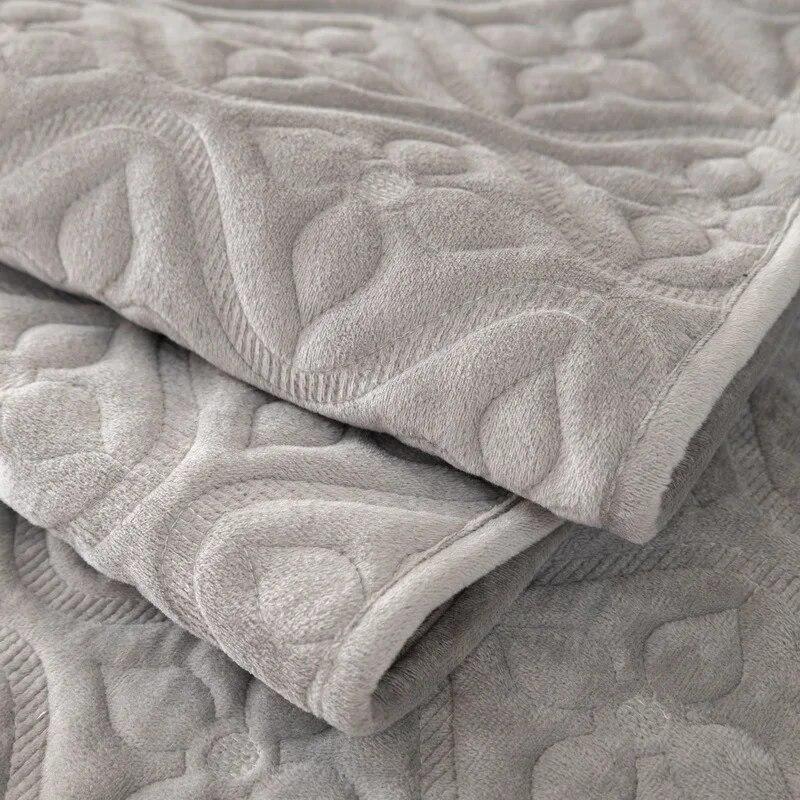 Autumn Winter Simple Sofa Cushion Four Seasons Universal Couch Cover Non-slip Embroidery Sofa Cover Solid Color Cushion Pillow