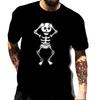 Retro Clown Graphic Male T-shirts Harajuku Tees Man Hip Hop T-shirt Halloween Black Streetwear