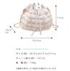 Suitcase Company GPT Popcorn Bag, Drawstring Shoulder Bag, Crossbody Bag, Women's, Small Mini Bag, Korean Popcorn Waffle Design, White