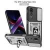 For ZTE Nubia Neo 2 Case ZTE Nubia Neo 2 Cover Nubia Neo2 Magnetic Ring Holder Armor Phone Case Slide Camera Protect Back Cover