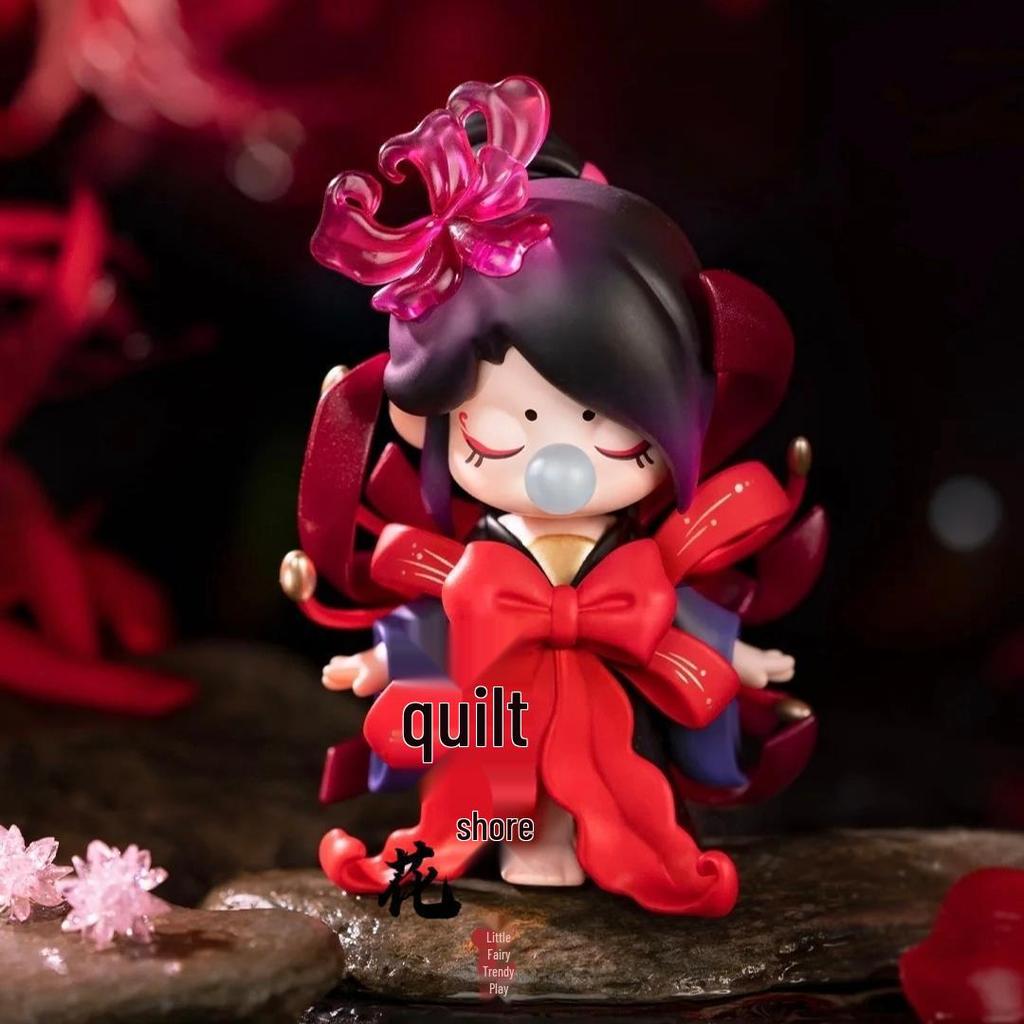 Jade Hairpin Snow Lotus Cherry Blossom Figurine Toy - Chinese Style Gift for Girls