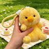 Bag Pendant Cartoon Animal Doll Plush Charm Keychain with Lanyard Soft Fluffy Texture Stress Relief Table Companion