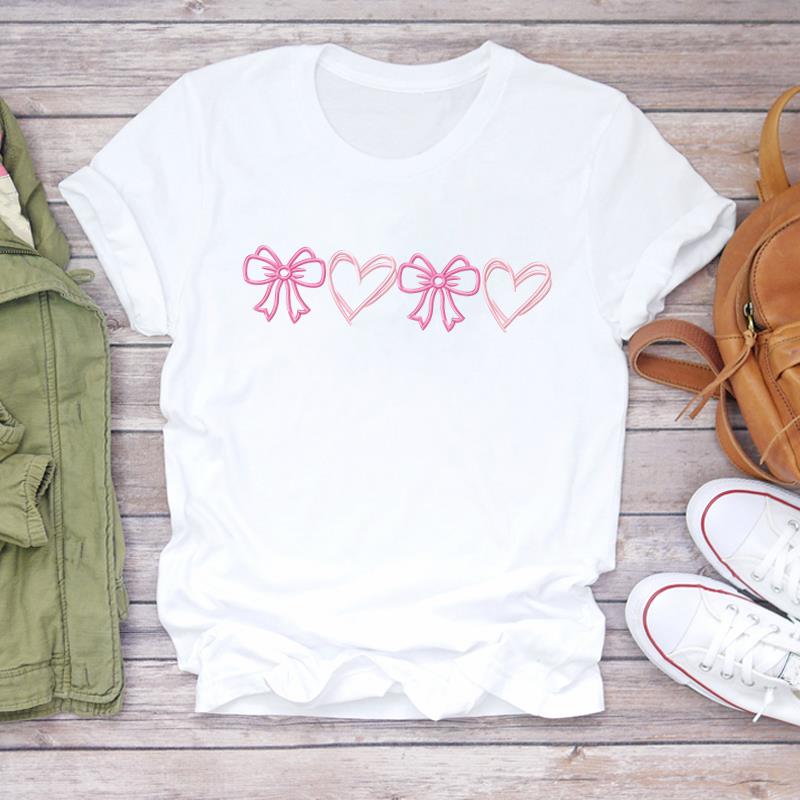 (Asian Size) Printed watercolor flower style Women Tee Lady Female Clothing T Shirt  Casual Fashion Top Graphic Short Sleeve T-shirts