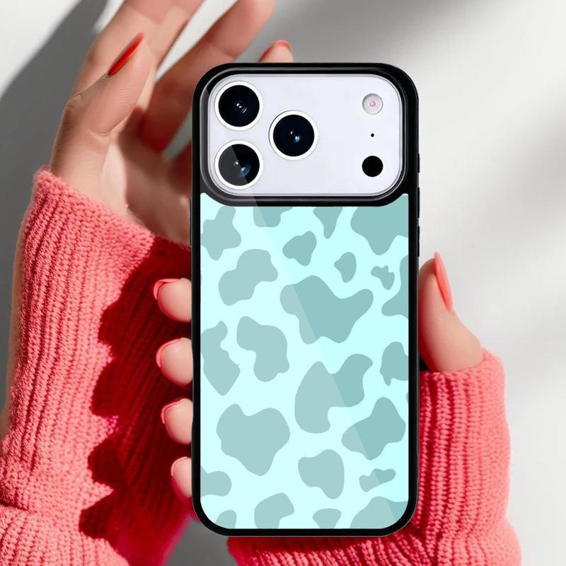 Cow Pattern Phone Case for iPhone 17 16 15 14 13 Pro Max Back Cover for 12 11 Pro Coque