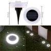 2-Pack 16-LED Solar Powered Garden Ground Lights