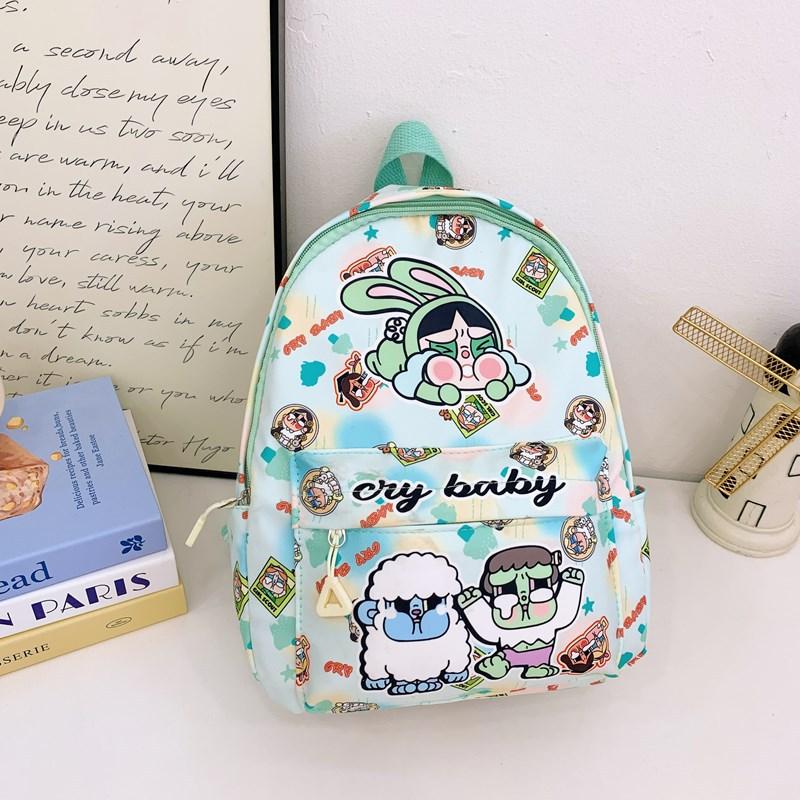 

Children S Backpack Cartoon Cute Print Kindergarten Primary School Students Schoolbag Foreign Style Boys And Girls Backpack зелений
