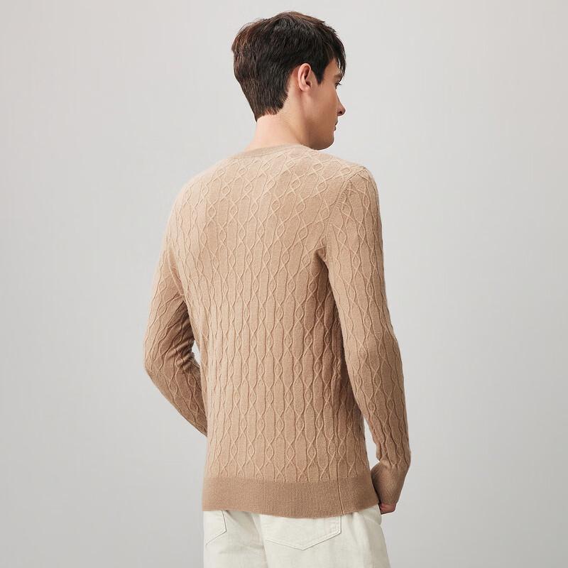 Men's 100% Wool Round Neck Sweater