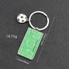 Creative Classic Football Field Keychain Men Sports Leisure Car Key Ring Key Pendant Football Key Chain Bag Pendant Accessories