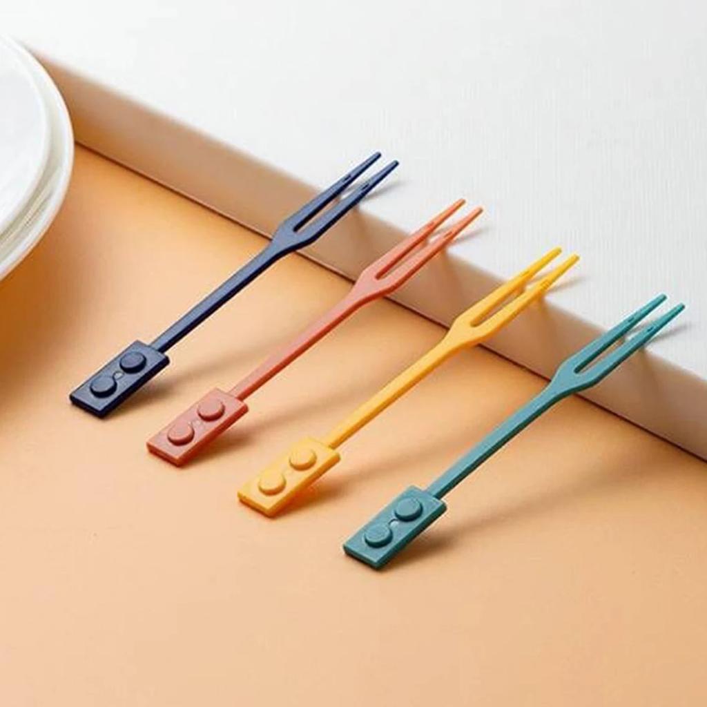 36pcs-Creative Fruit Sign Disposable Household Fruit Fork Cute Dessert Fork Cake Small Fork Hotel Western Food Fruit Fork