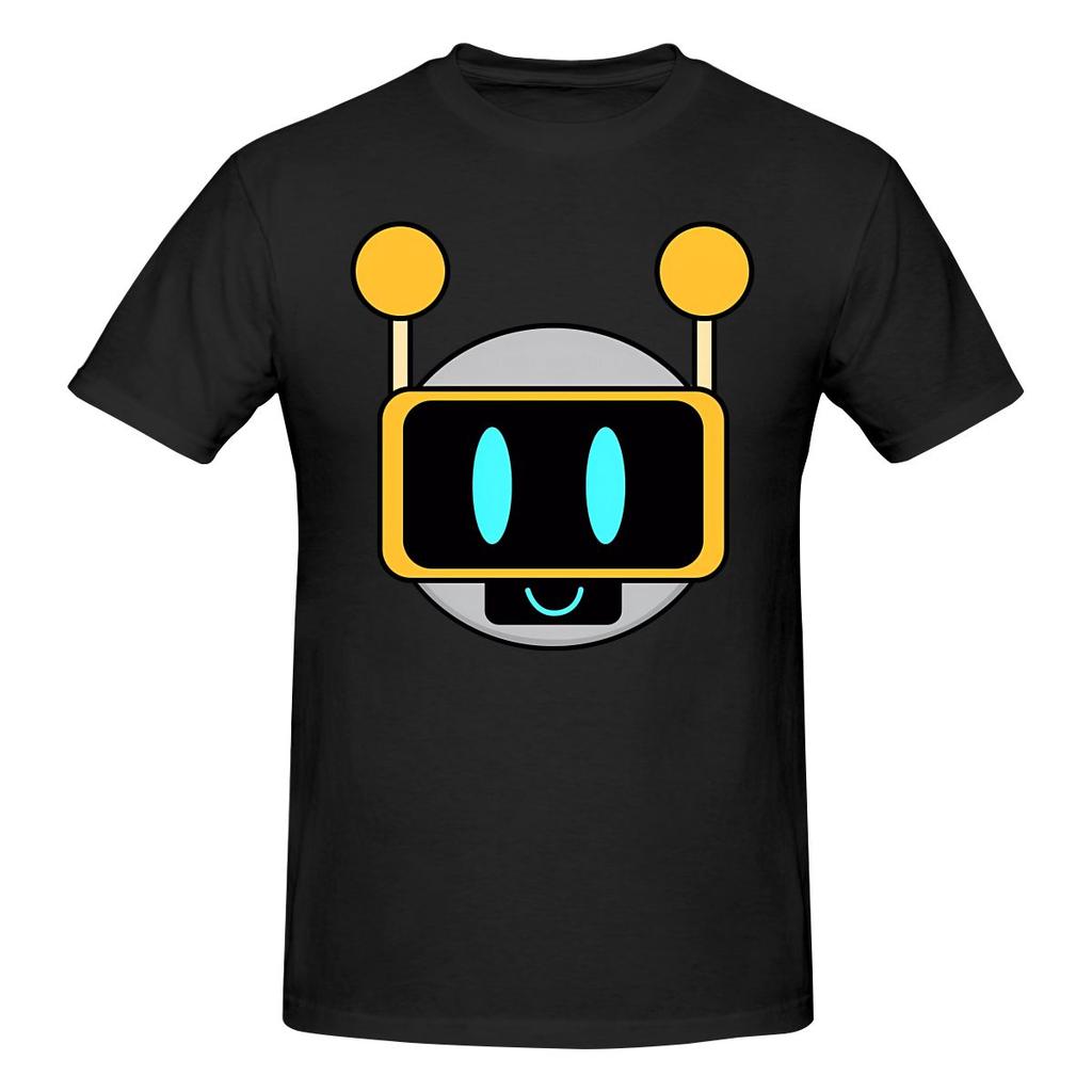 Sprunki Happy Mr Fun Bot Robot Head Not Easy To Deform Tshirtartistic Style Dark Color Schemes Short Sleeve