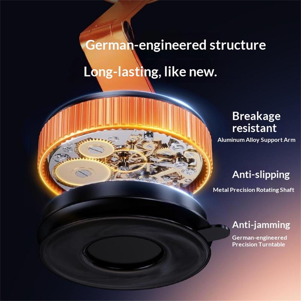 X69ZS Magnetic Car Phone Mount Vacuum Suction Cup Holder for Car Dashboard / Windshield 360 Rotation