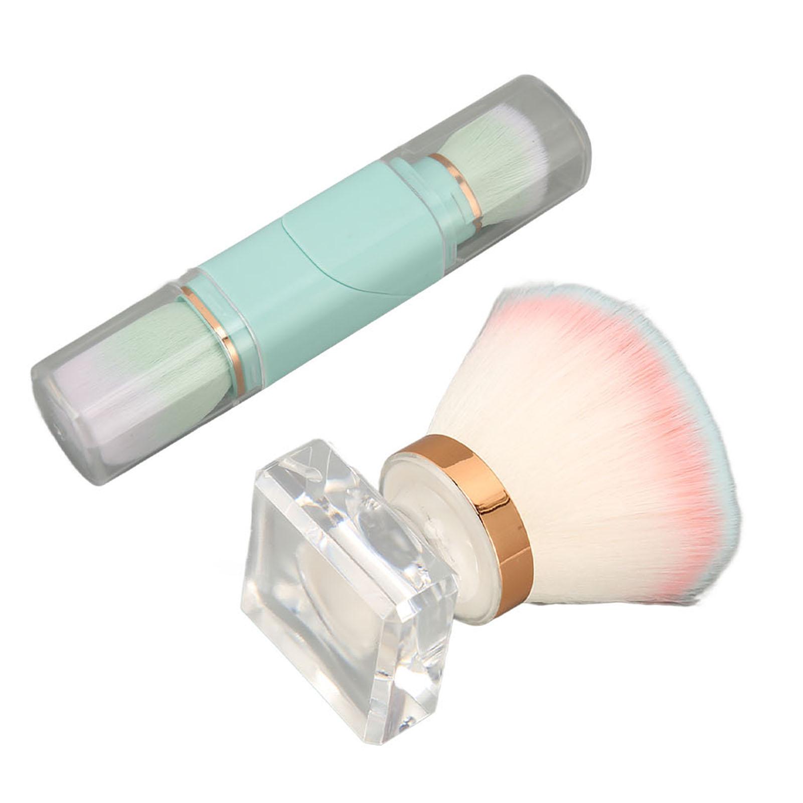 

Кисть для пудры Crystal Base Портативная Деликатная Мягкая щетина Вращение на 360 градусов Выдвижная кисть для макияжа для