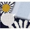 Flower Super Soft Microfiber Bath Mat Super Absorbent Anti-Skid Door Mats for Home/Bathroom/Bedroom/Kitchen/Floor Mat (Dark Blue) Pack of 1
