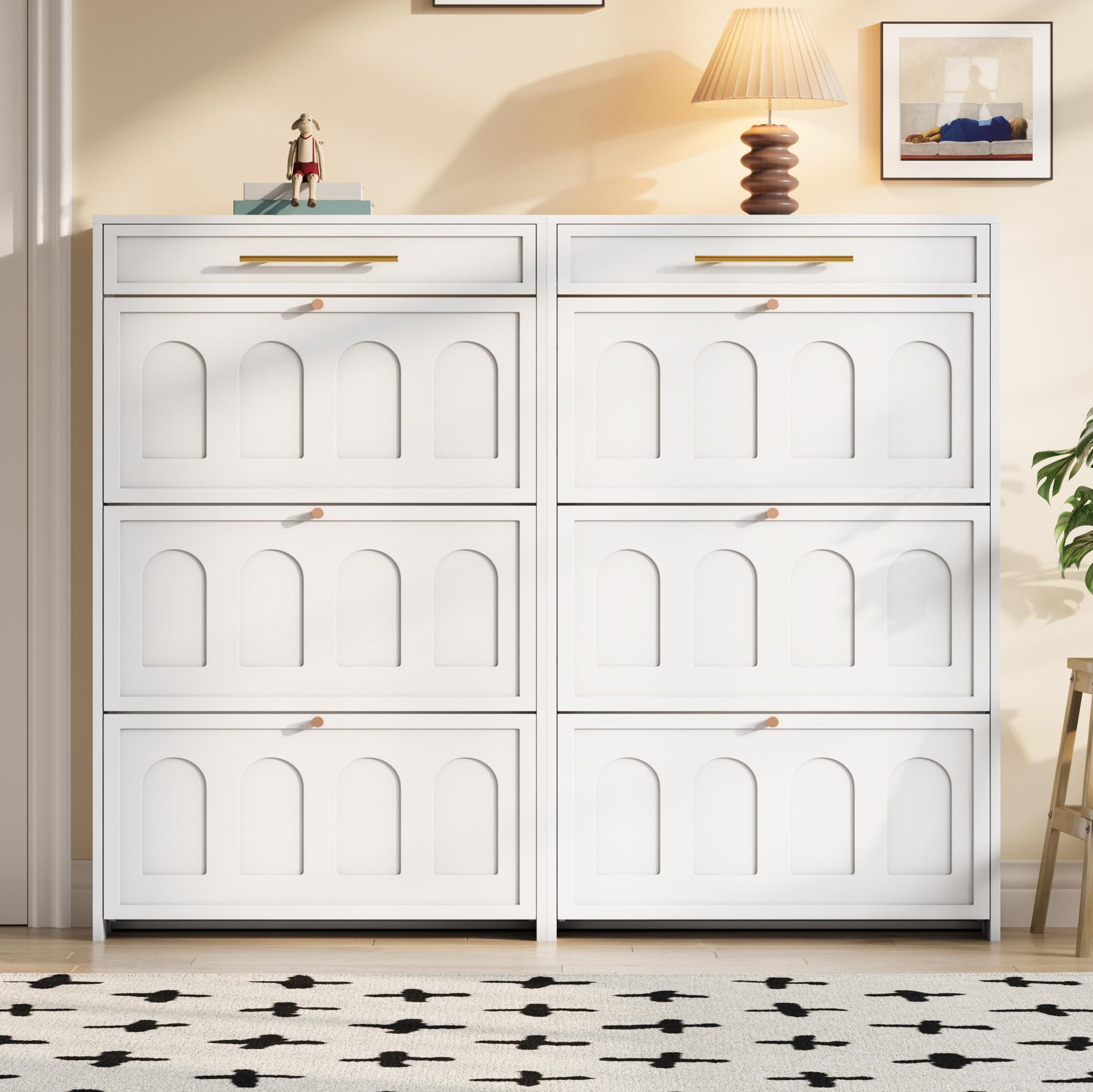 2-Piece Set Shoe Cabinet Shoe Rack