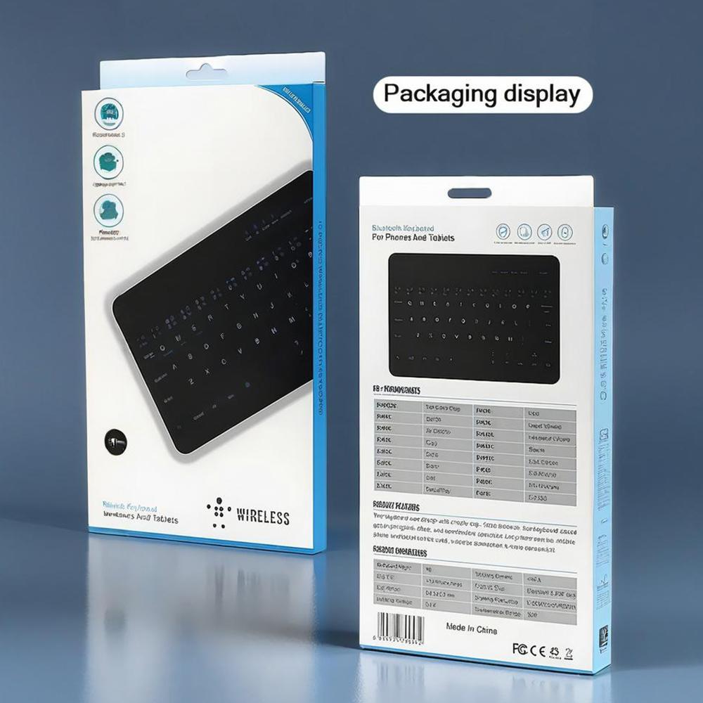 78 key Arabic Bluetooth wireless keyboard rechargeable, suitable for Android/Windows/iPad/iPhone/MAC portable Bluetooth keyboard