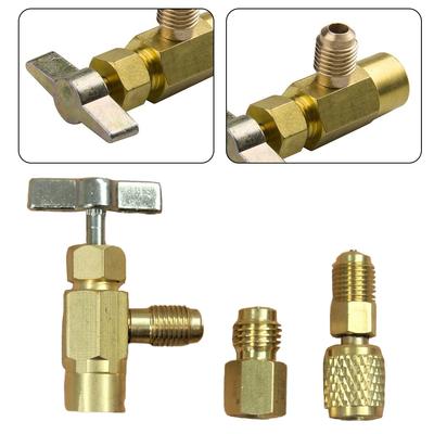 ADAPTÉRY 1/4" SAE 3 ks/sada příslušenství vhodné pro R12 R134a