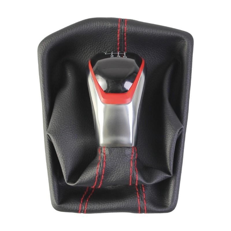 Car Accessories 6-Speed Manual Gear Shift Knob With Boot Cover For VW Golf 8 MK8 -2025