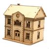1/72 European Building Model Kit Unassembled DIY Gift Handmade Collection Hobby Toy Architecture