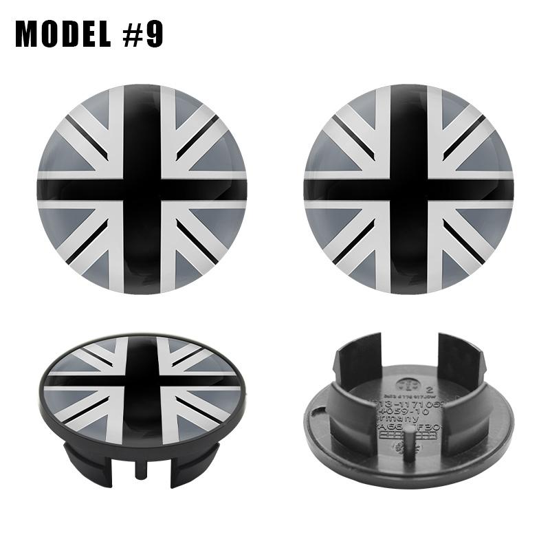 

4PC 54mm Car Wheel Center Cap For MINI Cooper JCW WORKS R55 R56 F55 F56 R57 R58 R59 R60 R50 Badge Tyre Rim Hub Cap Cover Sticker Mini