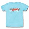 Jaws Watermark Light Blue Heather Adult T-Shirt Mens Womens Tees Top
