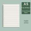 Creative Transparent Spiral Notebook - A6, A5, B5 Grid, Lined, Blank, Cornell Layouts