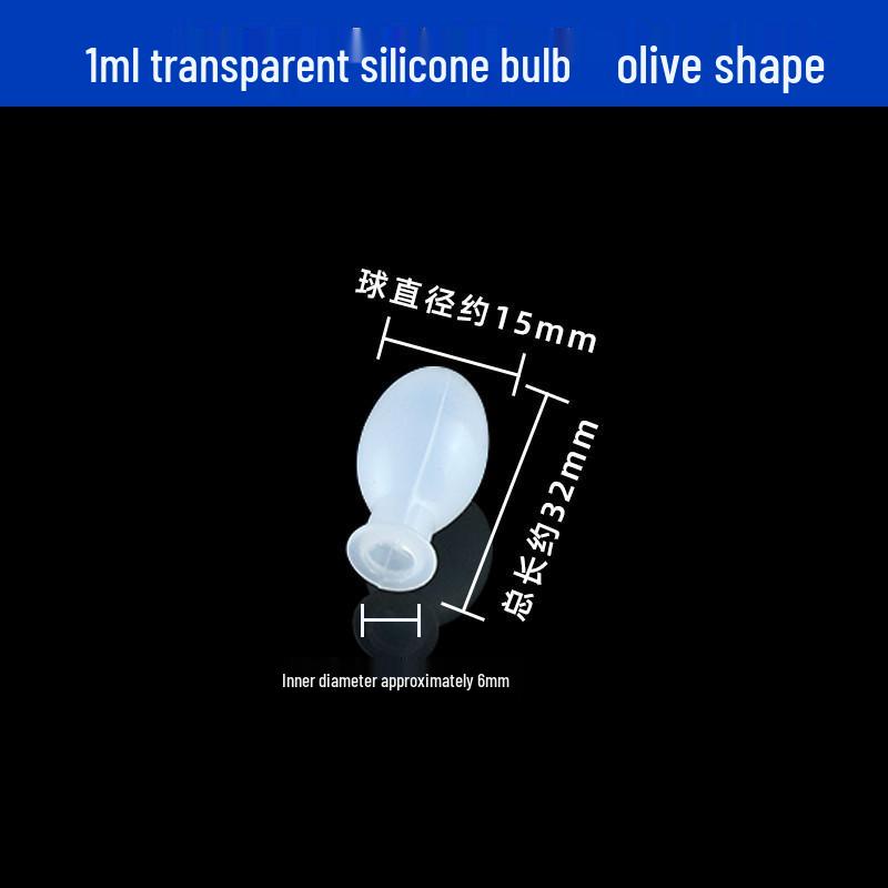 Graduated Glass Pipette with Silicone Bulb and Red Rubber Suction Tip