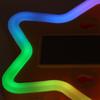 Solar Star Light for Car Triangle Window Wireless Atmosphere Lamp with Multi-Color Modes Suction Cup Decorative LED Light Waterproof Rear Window Glow