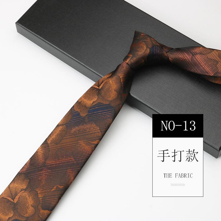 Obchodní kravata Pánský oblek Šaty Červená Zelená Host Pódium Svatba 8cm Vzor Ruční vázání