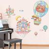 Removable Cartoon Wall Stickers for Kids Room Kindergarten Creative Christmas Birthday Gift Decals