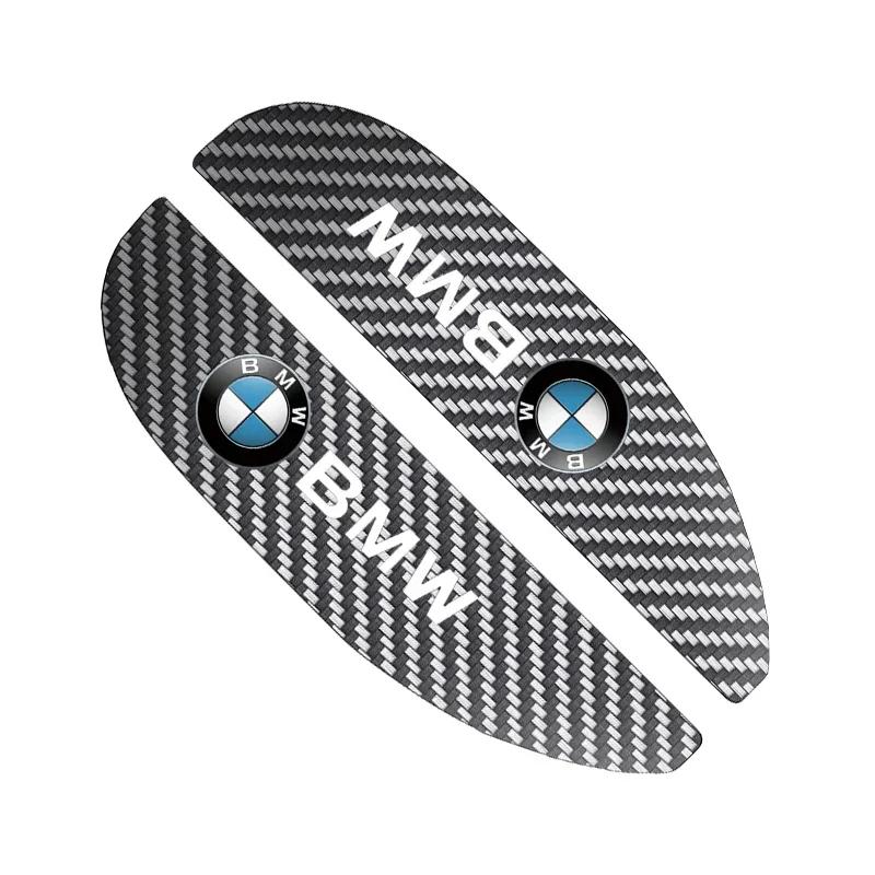 BAII9 2025 Hot 2pcs Car Rear View Mirror Sticker Rain Eyebrow For BMW 50th Kith 5 Series F20 E39 F10 F30 E90 E46 E60 G60 X5 E87 F11 G2