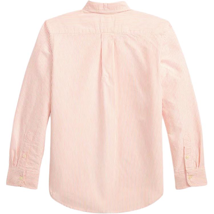 Polo Ralph Lauren Casual Shirt Pony Embroidered Striped Cotton Oxford Long Sleeve Button Front Standard Fit Kids Kids shirts 323A12752-003