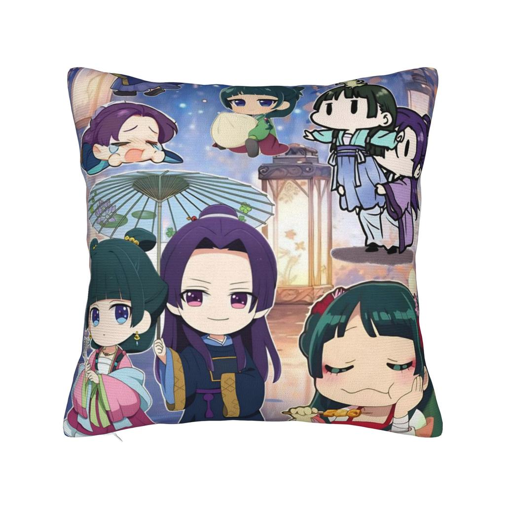 The Apothecary Diaries Maomao Pillowcase Soft Polyester Cushion Cover Decor Cartoon Anime Throw Pillow Case Cover Bed Zipper