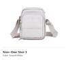 Li Ning Polyester Shoulder Bag Unisex Gray White YBDV043-1