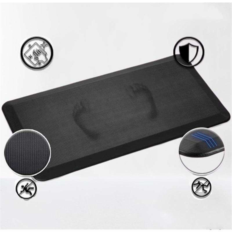 Oil-proof And Waterproof PVC+PU+SBR Bottom Leather Composite Anti-fatigue Kitchen Floor Mat Door Mat Non-slip Floor Mat
