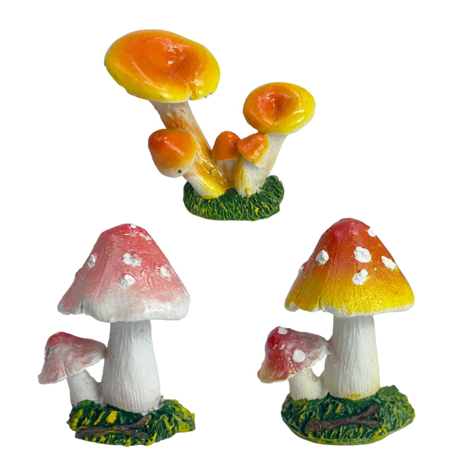 

Грибные украшения Lunari, Набор из 3 штук, Садовые фигурки, Садовые объекты в виде грибов, Аксессуары, Декор интерьера, Садоводство